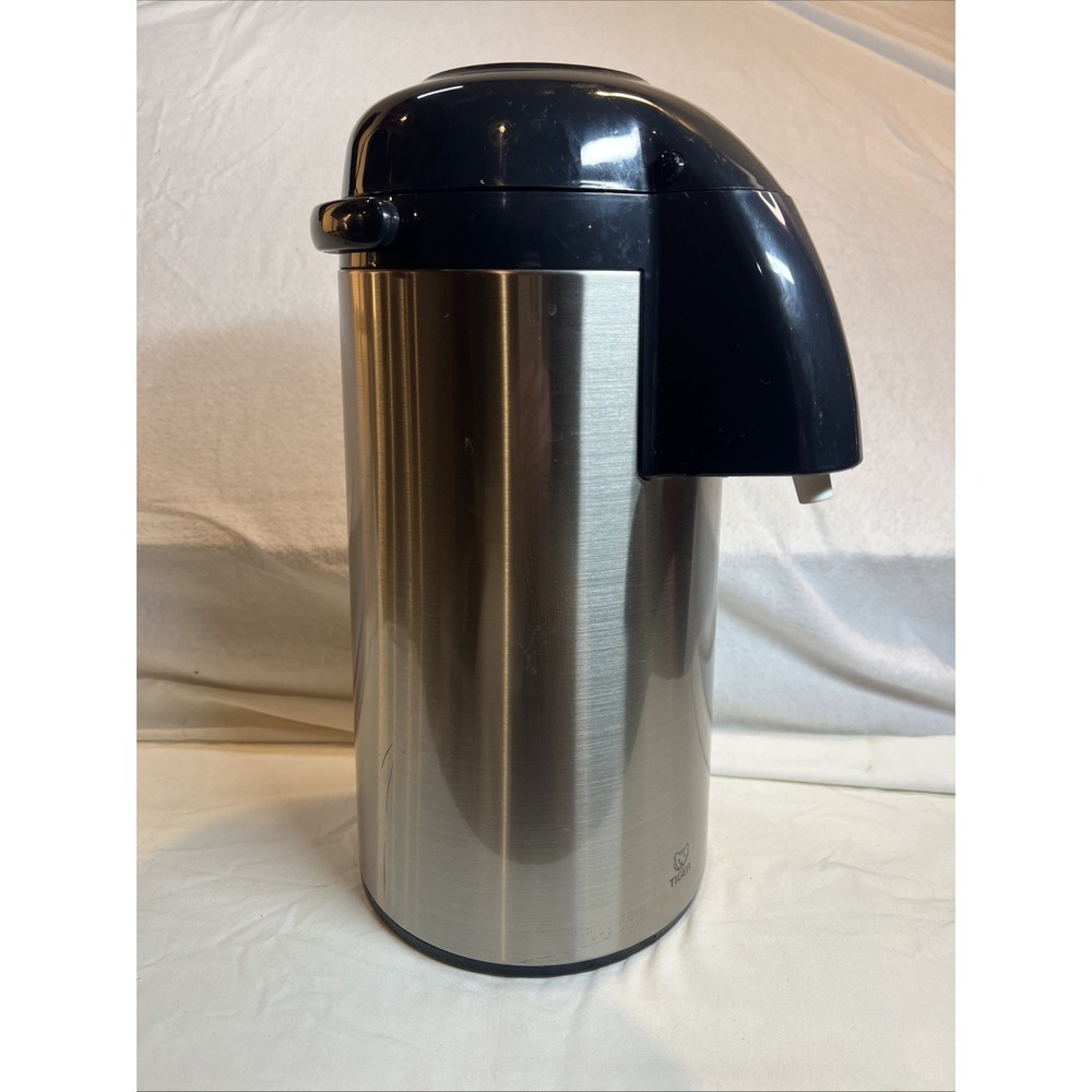 TIGER 3L STAINLESS HOT BEVERAGE COFFEE AIR PUMP DISPENSER ~WORKS~